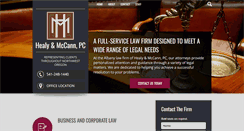 Desktop Screenshot of healyandmccann.com